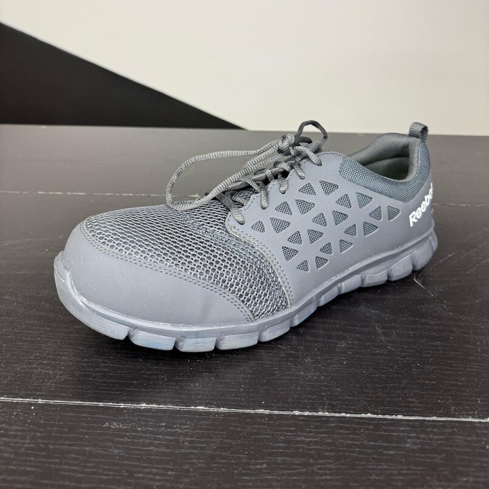 Reebok Charcoal Mesh Sneakers